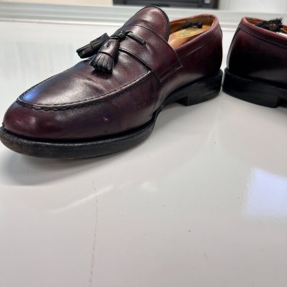 Allen Edmonds Wingham Tassel Loafers 10B Burgundy Oxblood Leather USA main image 5